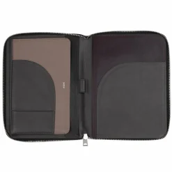 Clearance DuDu Schreibmappe Leder 24 cm anthracite mosaic