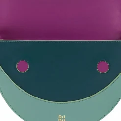 DuDu Schultertasche Leder 23 cm salvia nappa
