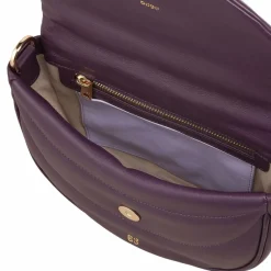 Outlet DuDu Schultertasche Leder 22 cm deep purple