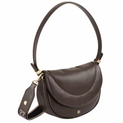 DuDu Schultertaschen<Schultertasche Leder 22 cm coffee brown