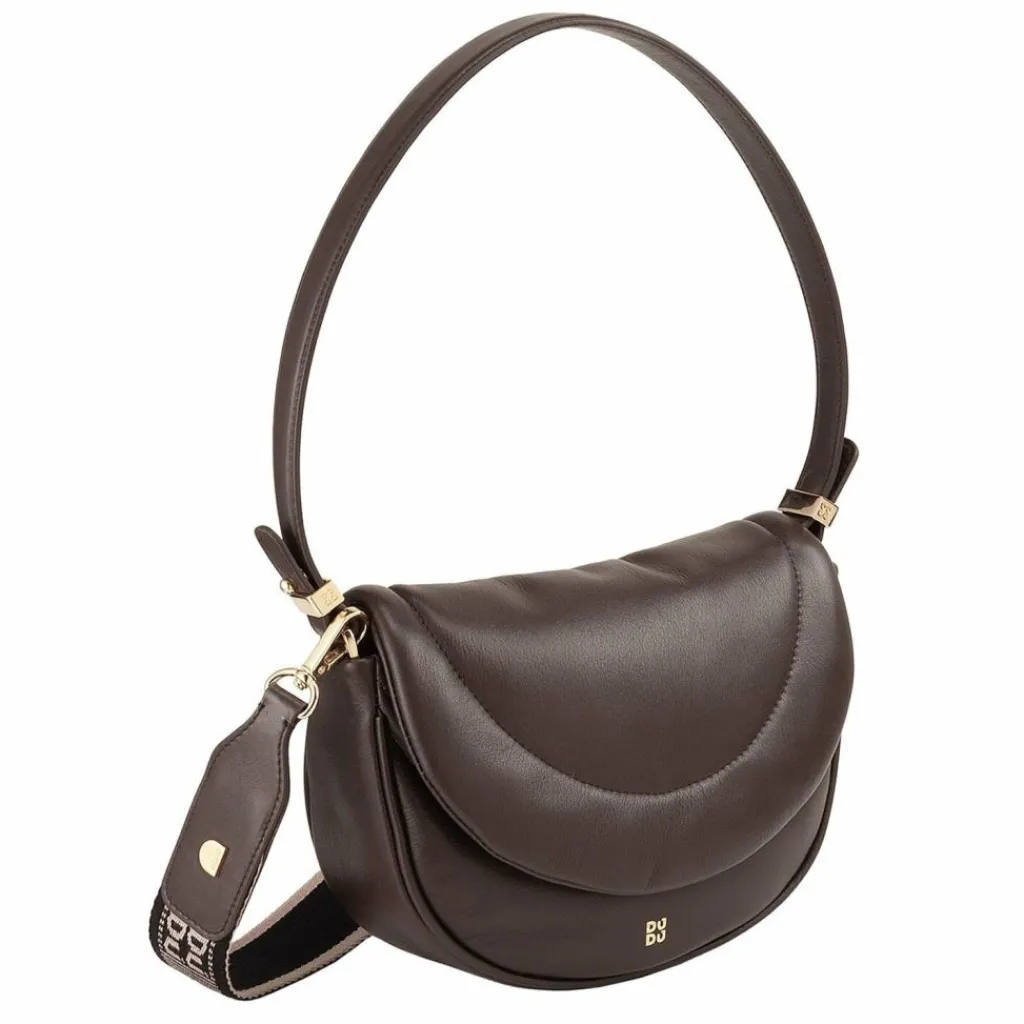 DuDu Schultertaschen<Schultertasche Leder 22 cm coffee brown