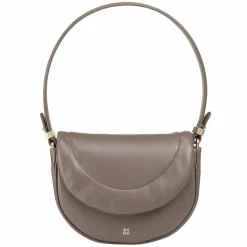 Sale DuDu Schultertasche Leder 22 cm taupe