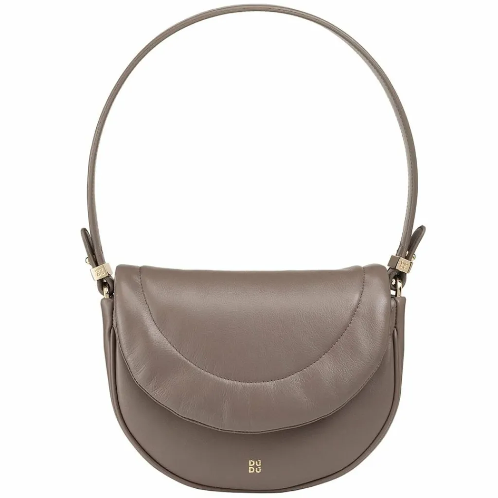 Sale DuDu Schultertasche Leder 22 cm taupe
