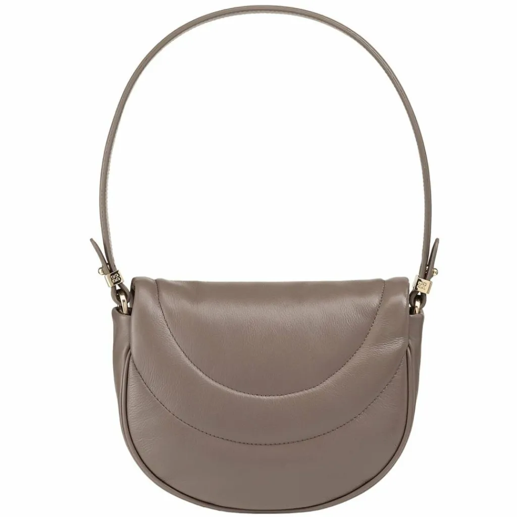 Sale DuDu Schultertasche Leder 22 cm taupe