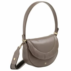 Sale DuDu Schultertasche Leder 22 cm taupe