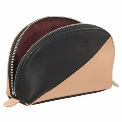 Clearance DuDu Segovia Kosmetiktasche Leder 16 cm schwarz rose