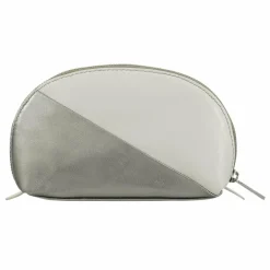 DuDu Kosmetiktaschen<Segovia Kosmetiktasche Leder 16 cm silber