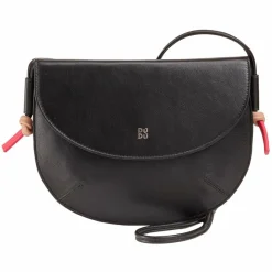 Outlet DuDu Skye Umhängetasche Leder 21 cm black rose