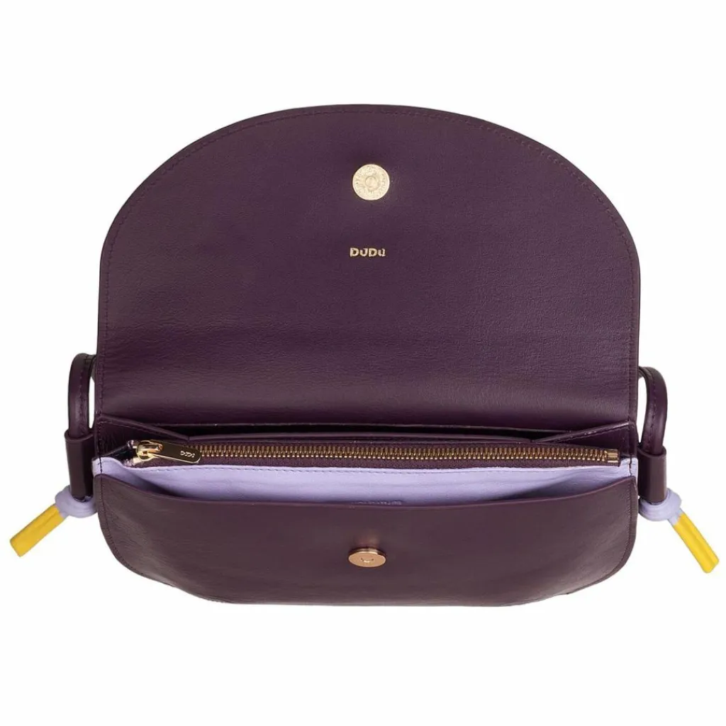 Outlet DuDu Skye Umhängetasche Leder 21 cm deep purple