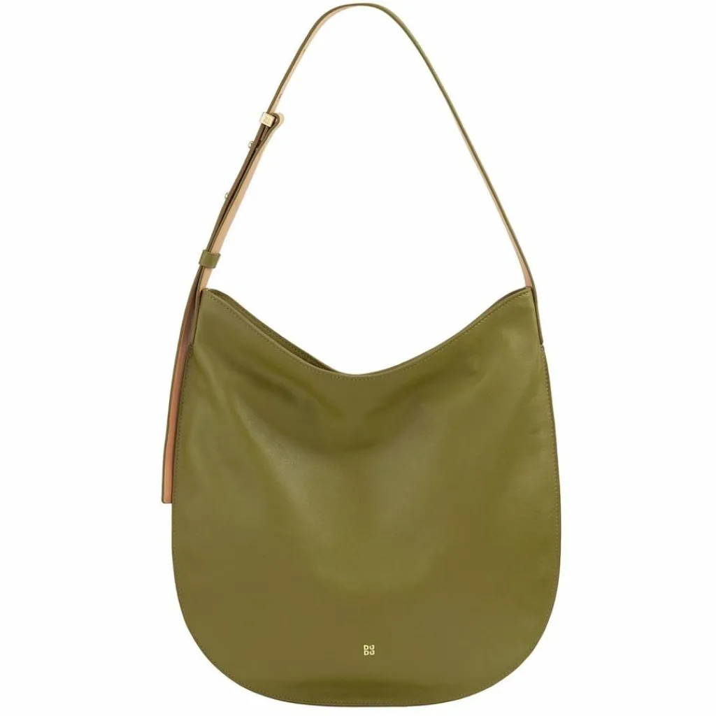 DuDu Schultertaschen|Henkeltaschen<Sylvie Schultertasche Leder 36.5 cm olive