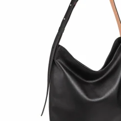 DuDu Henkeltaschen|Schultertaschen<Sylvie Schultertasche Leder 36.5 cm black