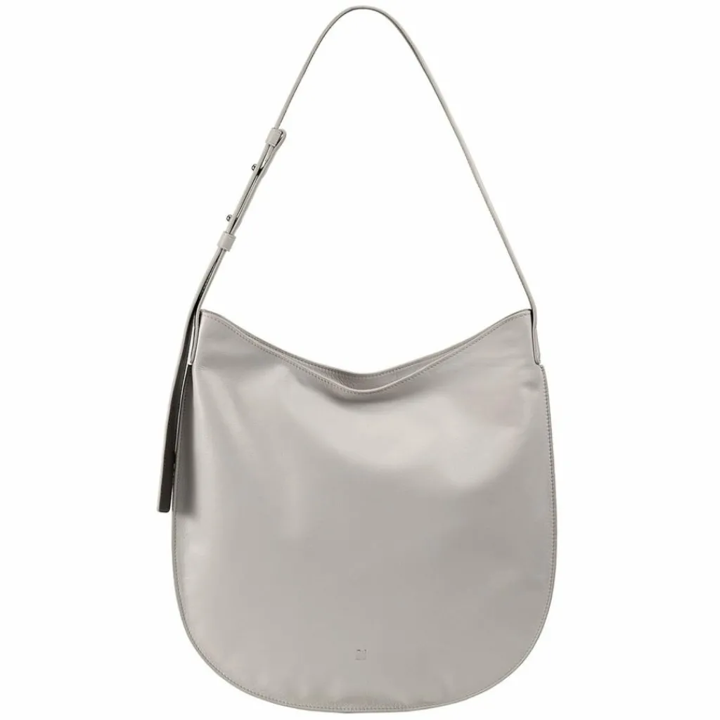 DuDu Schultertaschen|Henkeltaschen<Sylvie Schultertasche Leder 36.5 cm pearl grey