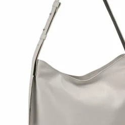 DuDu Schultertaschen|Henkeltaschen<Sylvie Schultertasche Leder 36.5 cm pearl grey