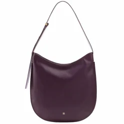 DuDu Schultertaschen|Henkeltaschen<Sylvie Schultertasche Leder 36.5 cm deep purple