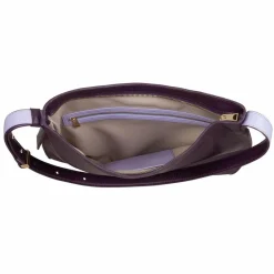 DuDu Schultertaschen|Henkeltaschen<Sylvie Schultertasche Leder 36.5 cm deep purple
