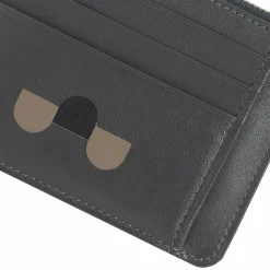 Sale DuDu Tiago Kreditkartenetui Leder 11.5 cm anthracite mosaic
