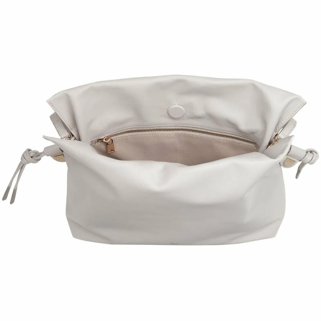 DuDu Umhängetasche Leder 26 cm pearl grey