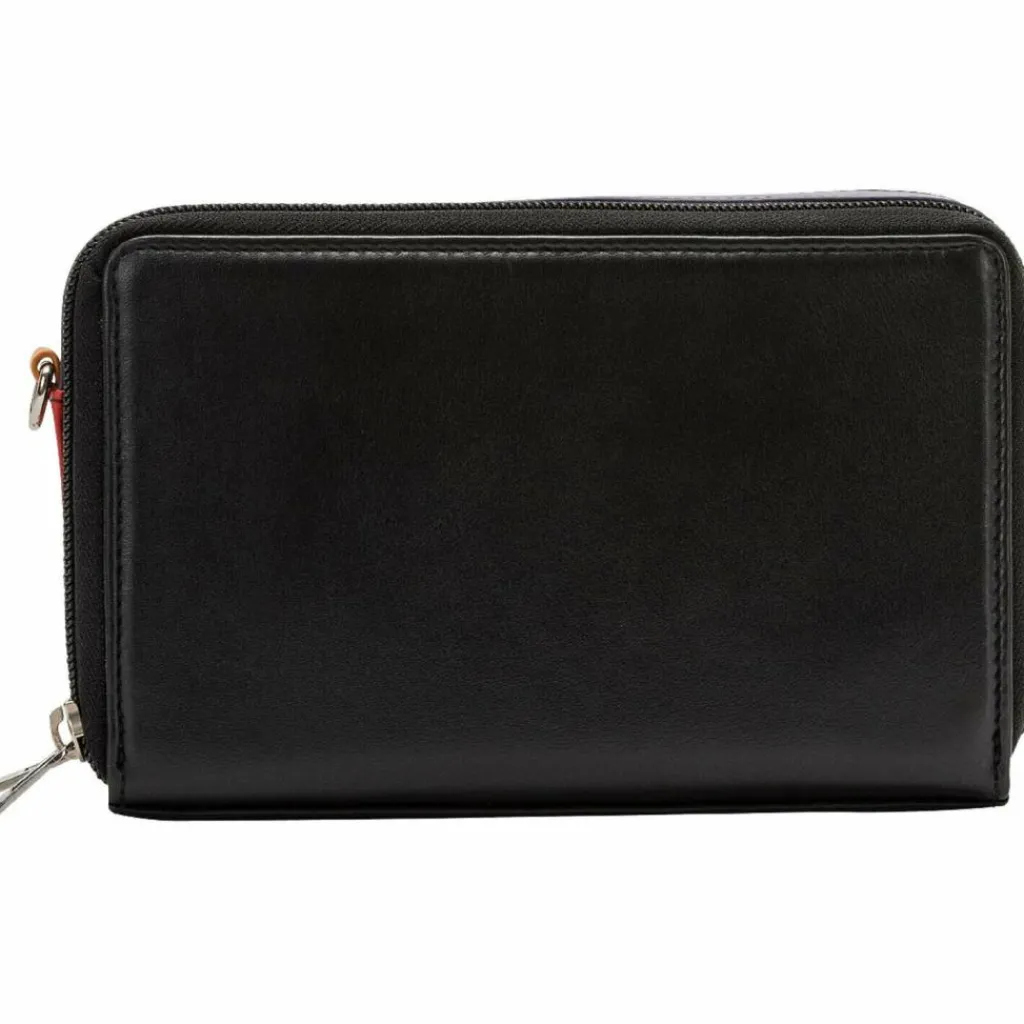 DuDu Umhängetaschen<Umhängetasche Leder 19 cm schwarz