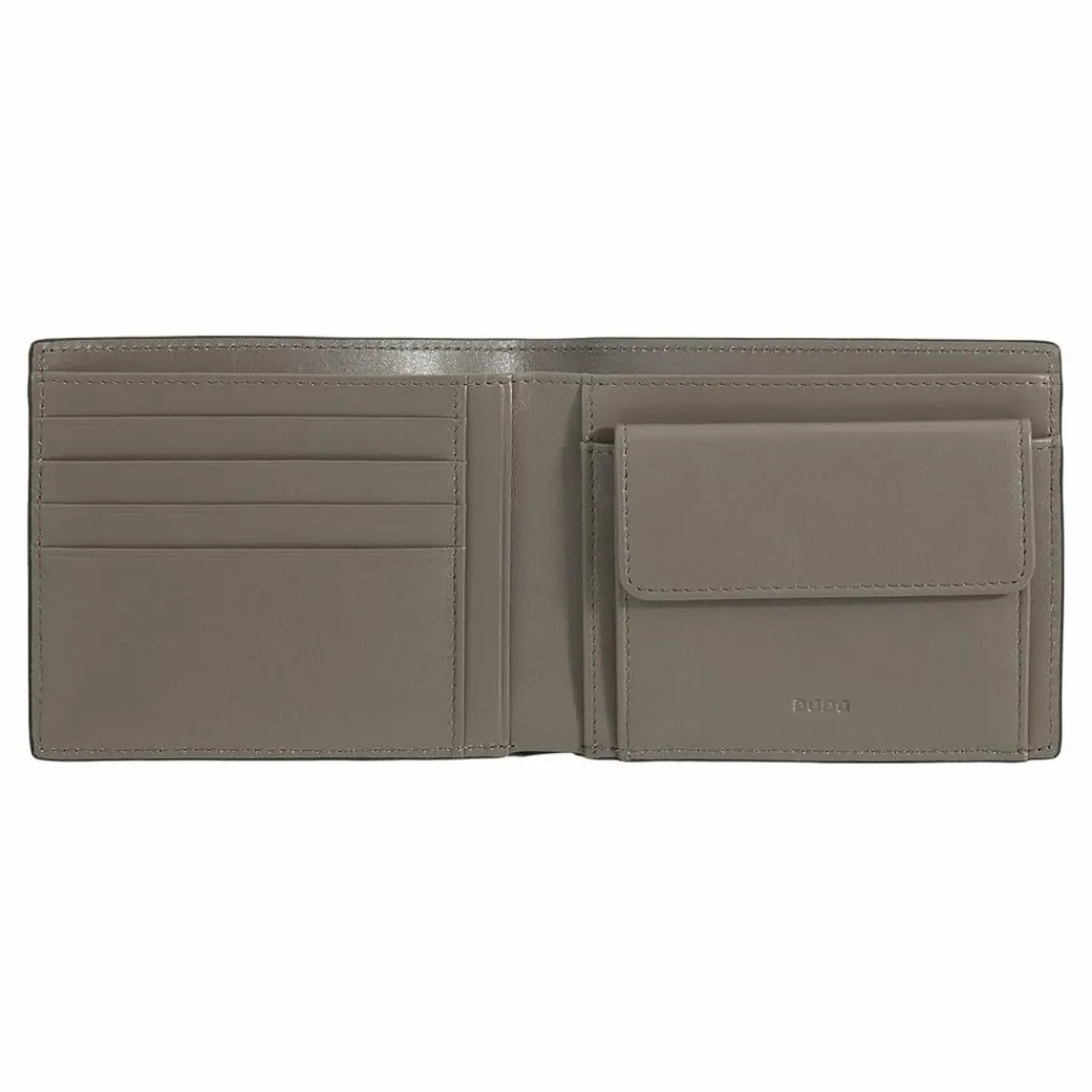DuDu Herrengeldbörsen Querformat<Up Geldbörse Leder 12.5 cm black-taupe