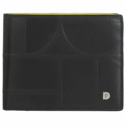 DuDu Herrengeldbörsen Querformat<Up Geldbörse Leder 12.5 cm black-bright yellow
