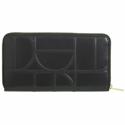 Clearance DuDu Up Geldbörse RFID Schutz Leder 20 cm black-nude