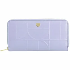 DuDu Damengeldbörsen Querformat<Up Geldbörse RFID Schutz Leder 20 cm lilac-orange