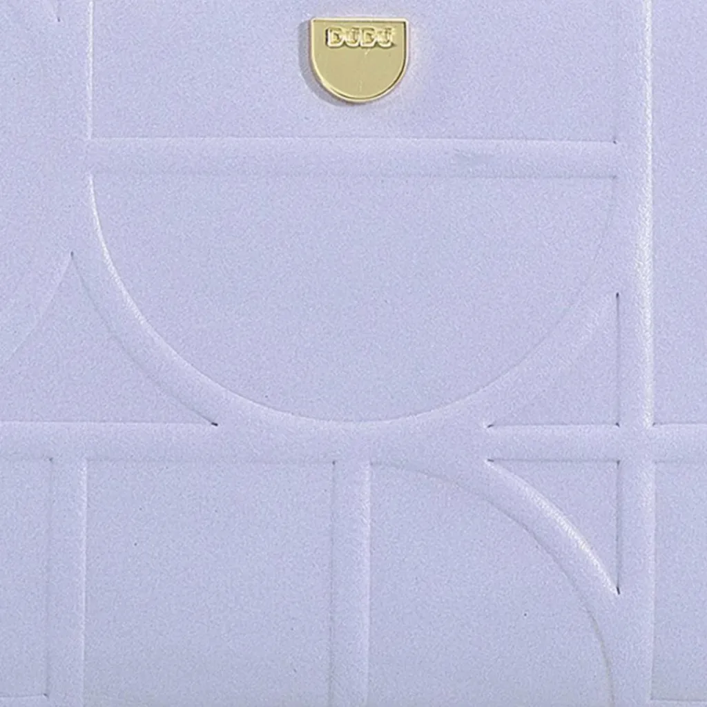 DuDu Damengeldbörsen Querformat<Up Geldbörse RFID Schutz Leder 20 cm lilac-orange