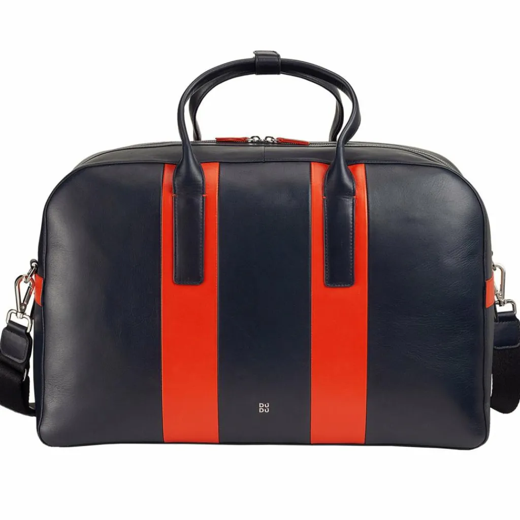 Discount DuDu Weekender Reisetasche Leder 49 cm navy