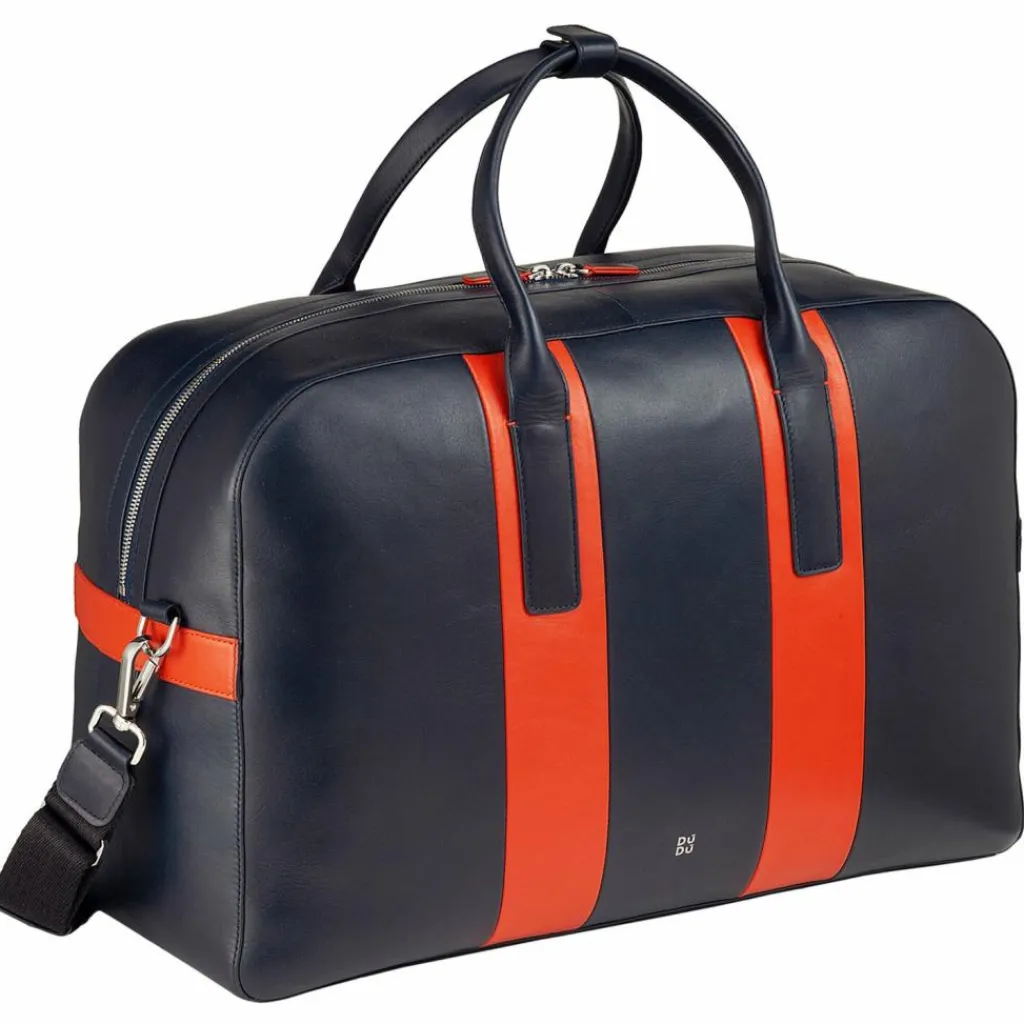 Discount DuDu Weekender Reisetasche Leder 49 cm navy