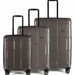 Epic Koffersets Als Hartgepäck|Koffersets 3-Teilig<Crate Reflex 4-Rollen Kofferset 3tlg. charcoalblack