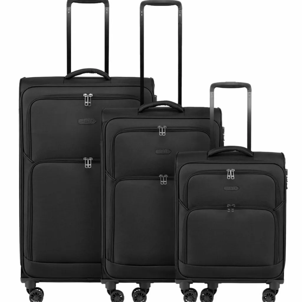 Epic Koffersets Als Weichgepäck|Koffersets 3-Teilig<Dynamo 4 Rollen Kofferset 3-teilig black