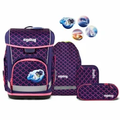 Ergobag cubo light Schulranzen-Set 6-teilig