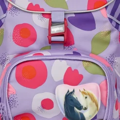 New Ergobag Pack Schulranzen-Set 6tlg. inkl. Klettie-Set BlütenzauBär