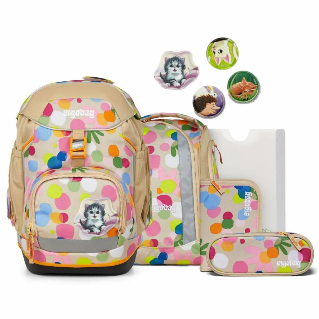 Ergobag Schulranzen & Sets<Pack Schulranzen-Set 6tlg. inkl. Klettie-Set Flower PowBär