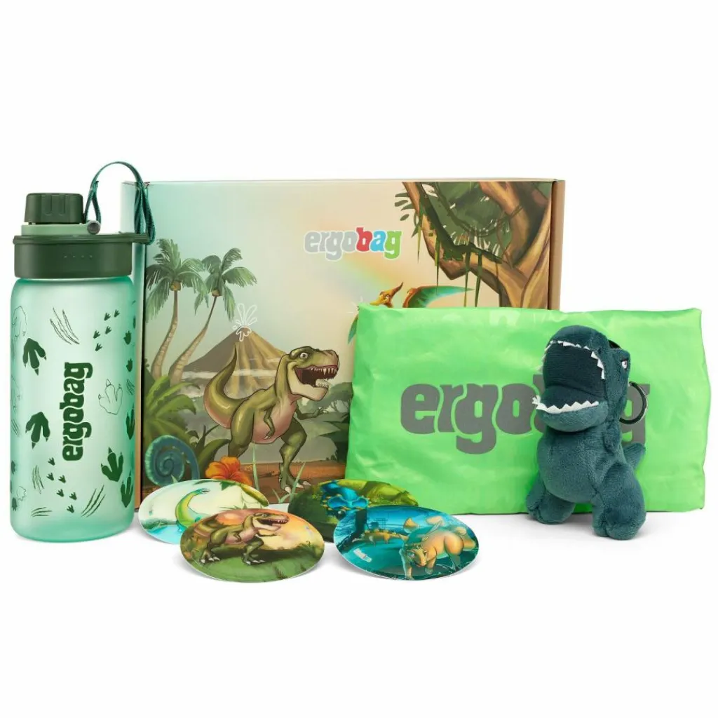 Ergobag Zubehör Set<Zubehör Geschenkbox 5 tlg Dinosaurier