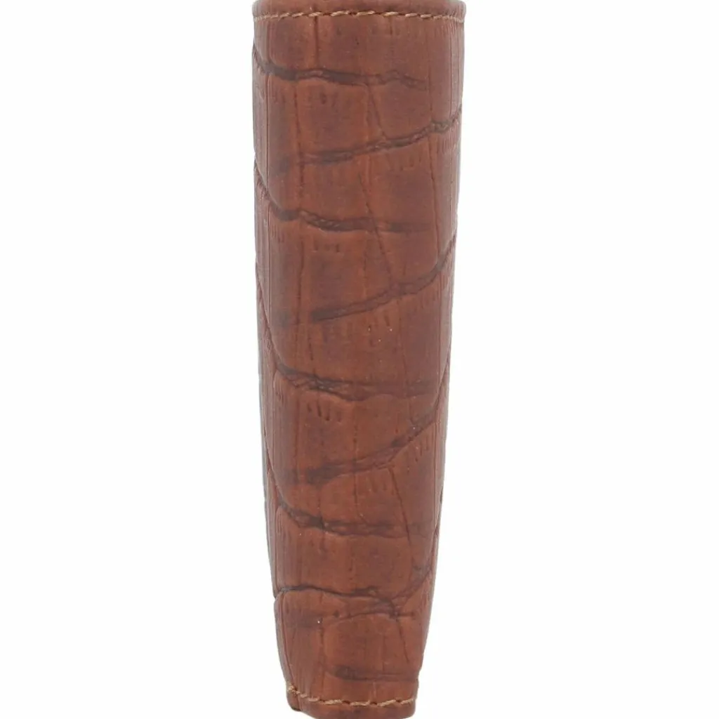 Clearance Esquire Croco Geldbörse RFID Schutz Leder 12 cm braun