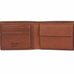 Clearance Esquire Croco Geldbörse RFID Schutz Leder 12 cm braun