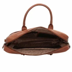 Esquire Laptoptaschen|Aktentaschen<Dallas Aktentasche Leder 38.5 cm Laptopfach braun