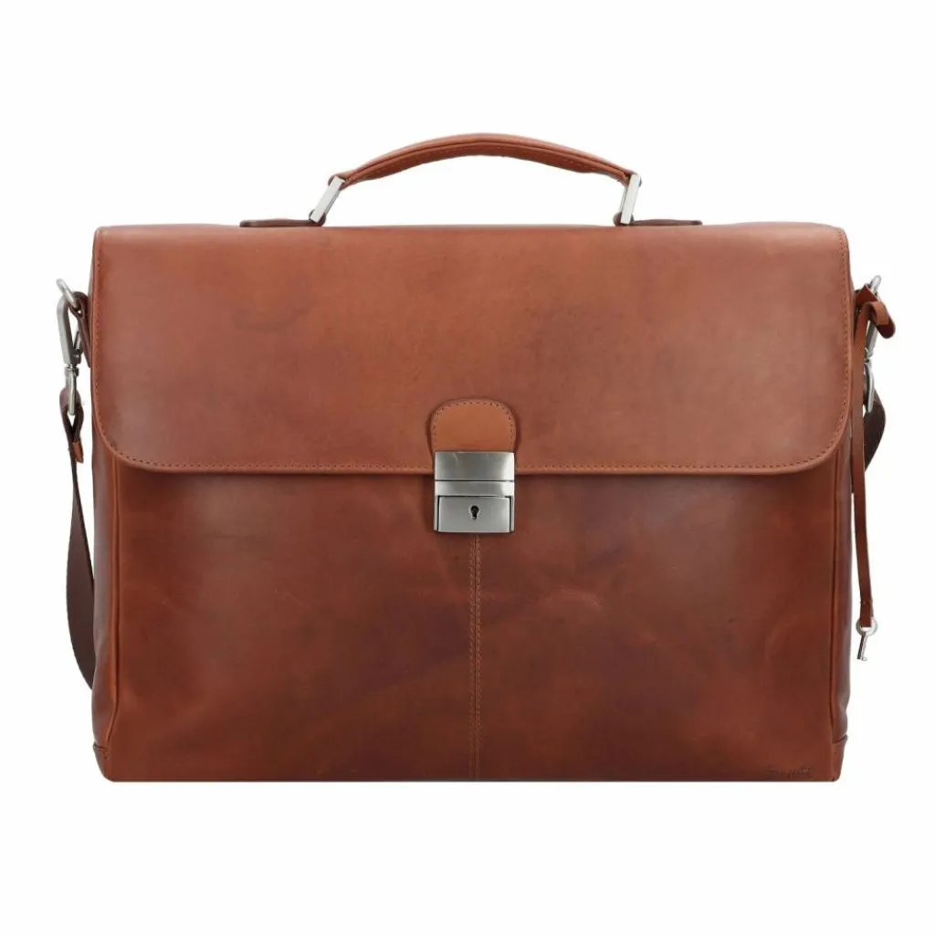 Esquire Dallas Aktentasche Leder 40 cm Laptopfach