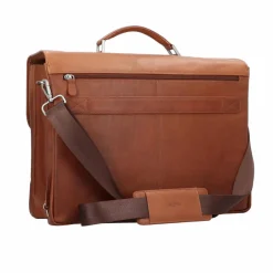 Clearance Esquire Dallas Aktentasche Leder 42 cm Laptopfach braun