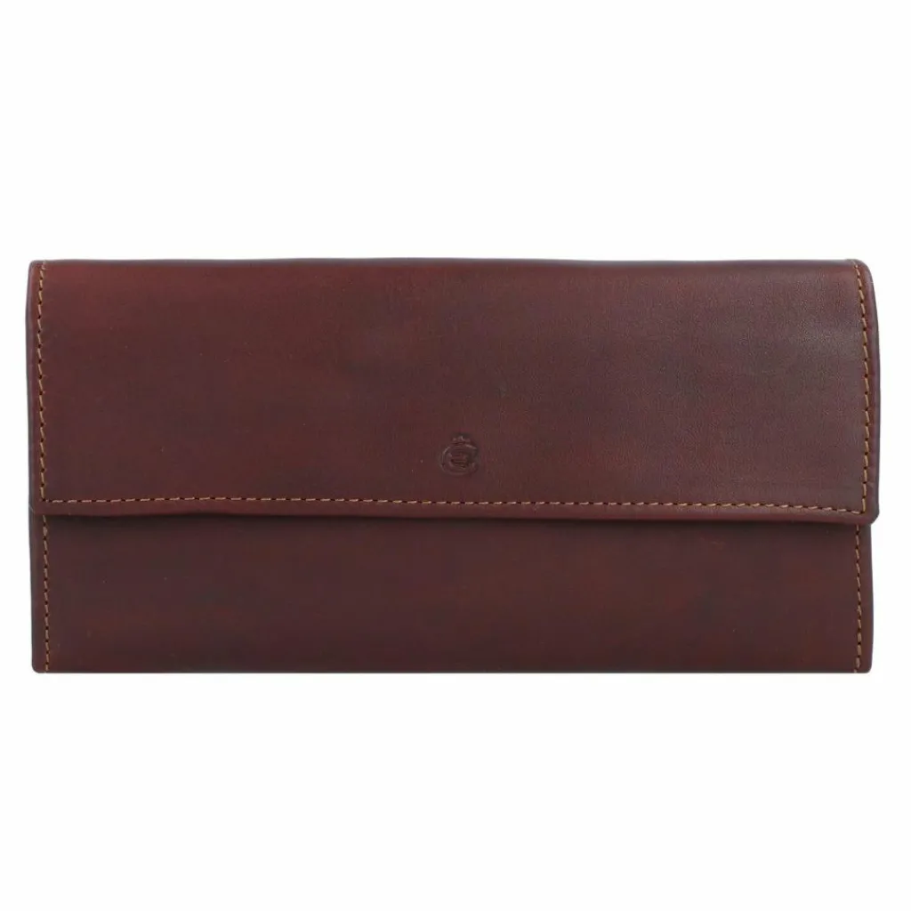 Esquire Damengeldbörsen Querformat<Dallas Geldbörse Leder 18 cm braun
