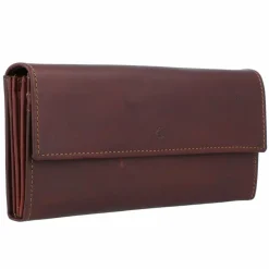 Esquire Damengeldbörsen Querformat<Dallas Geldbörse Leder 18 cm braun