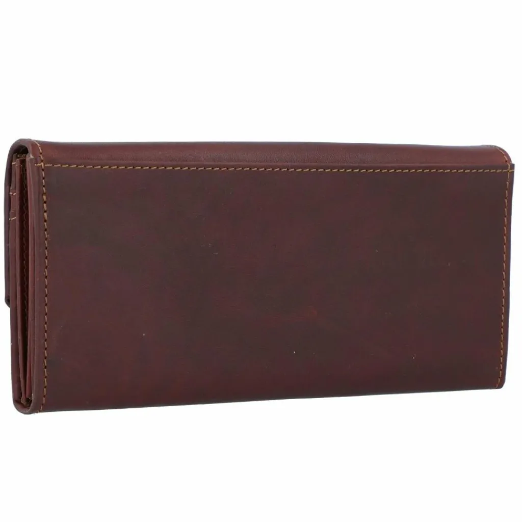 Esquire Damengeldbörsen Querformat<Dallas Geldbörse Leder 18 cm braun