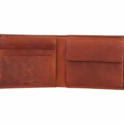 Esquire Herrengeldbörsen Querformat<Dallas Geldbörse Leder 10 cm braun