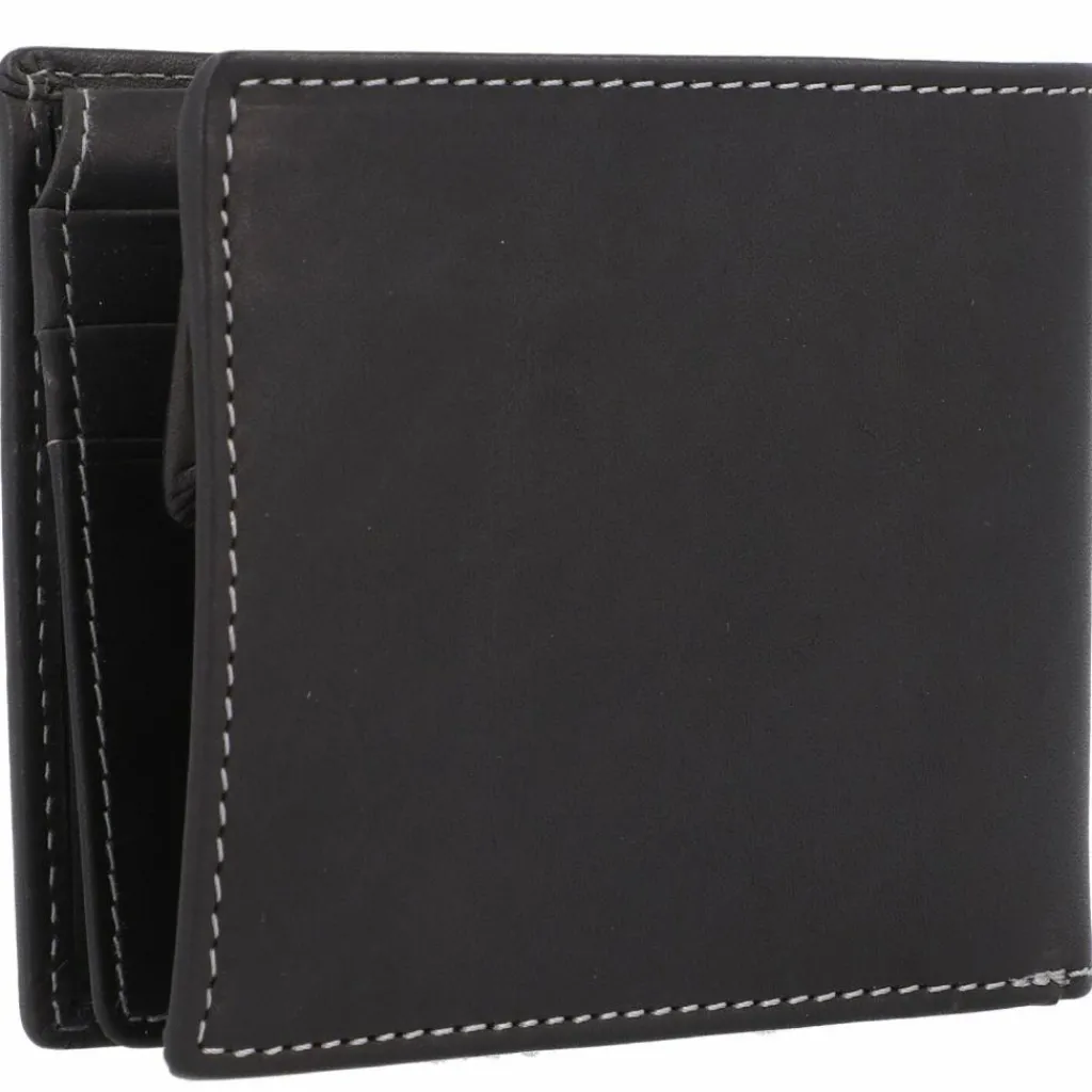 Esquire Herrengeldbörsen Querformat<Dallas Geldbörse Leder 10 cm schwarz