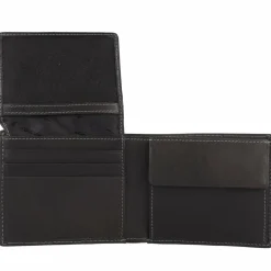 Esquire Herrengeldbörsen Querformat<Dallas Geldbörse Leder 10 cm schwarz