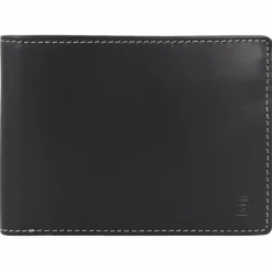 Esquire Herrengeldbörsen Querformat<Dallas Geldbörse RFID Schutz Leder 13 cm schwarz