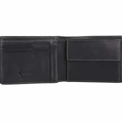 Esquire Herrengeldbörsen Querformat<Dallas Geldbörse RFID Schutz Leder 13 cm schwarz