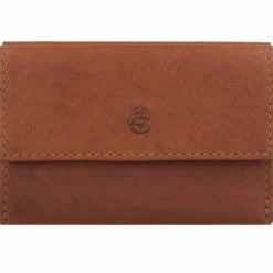 Esquire Herrengeldbörsen Querformat|Damengeldbörsen Querformat<Dallas Geldbörse RFID Schutz Leder 10 cm braun