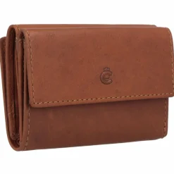 Esquire Herrengeldbörsen Querformat|Damengeldbörsen Querformat<Dallas Geldbörse RFID Schutz Leder 10 cm braun